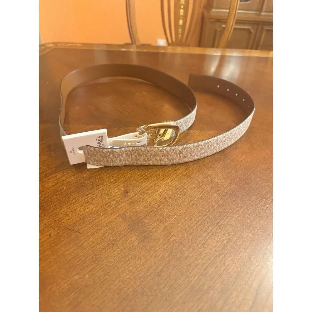Michael Kors Reversible Women's MK Logo Waist Belt Size 1X